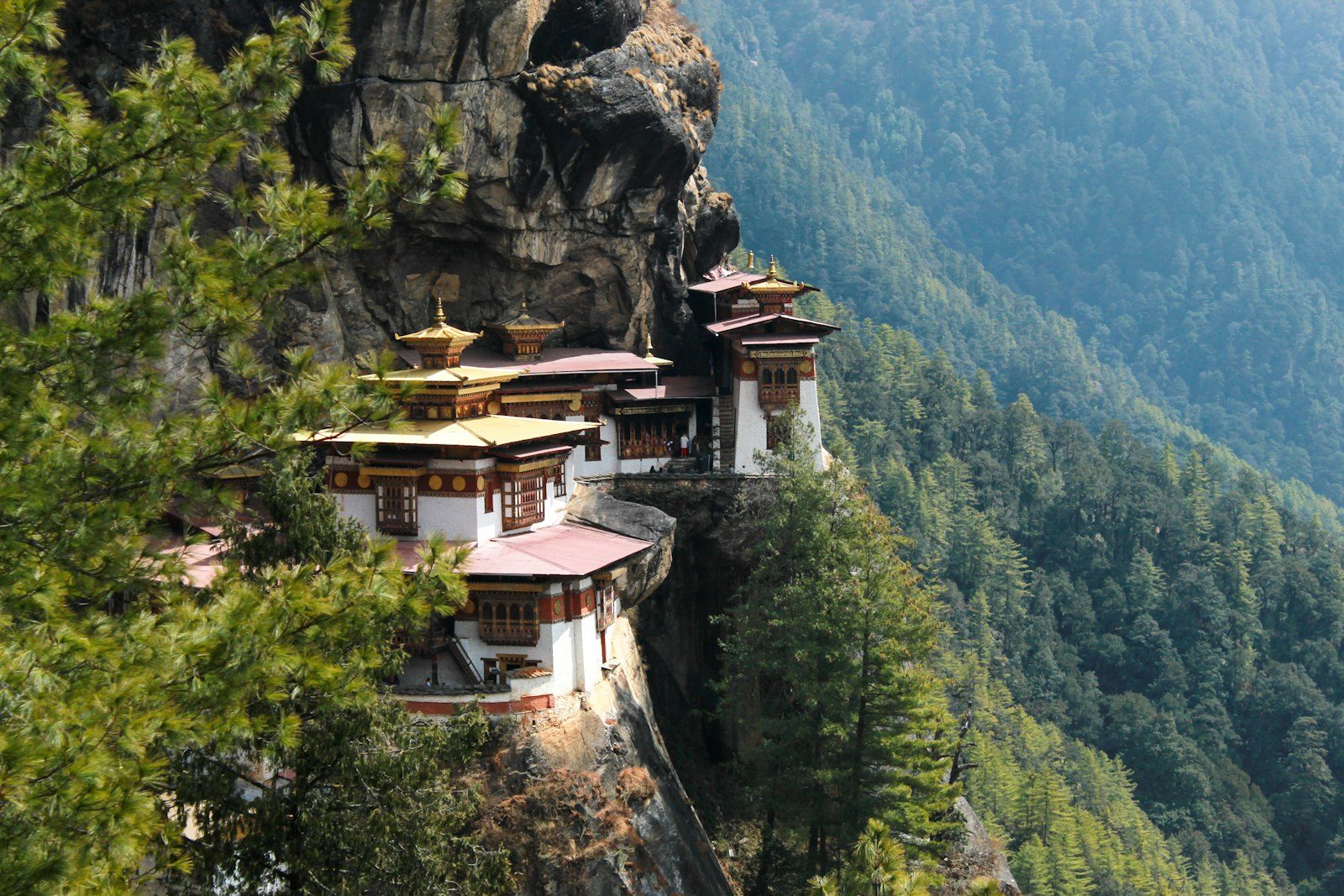 Paro valley with the Tiger's Nest monastery