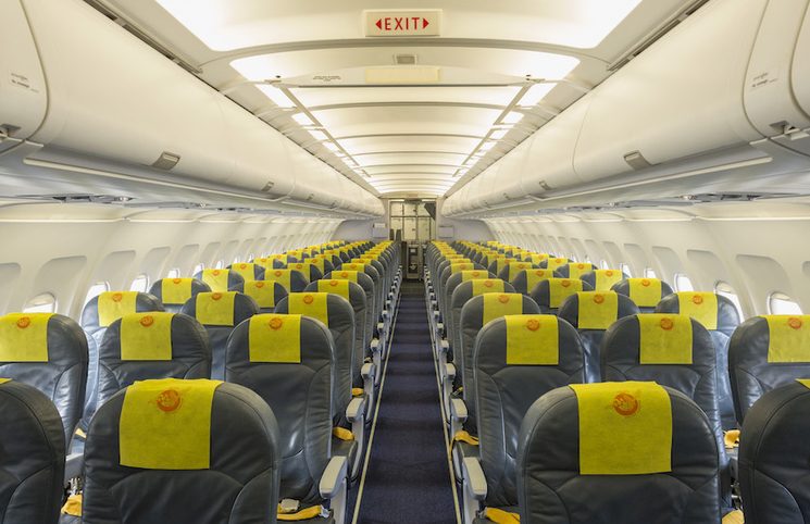 Carry-on baggage stored in the aircraft cabin overhead bin